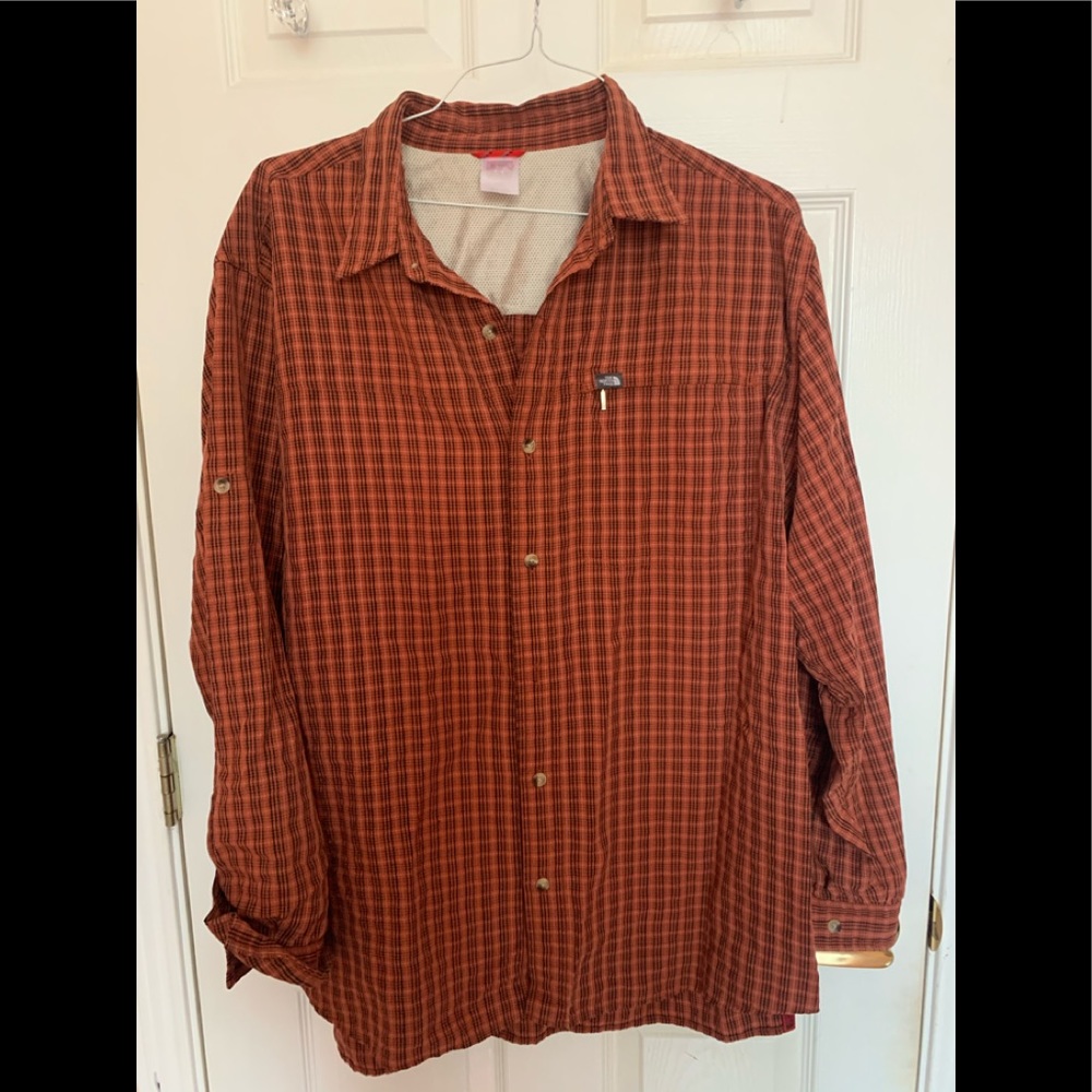 The North Face Plaid Long Sleeve Shirt Mens XL